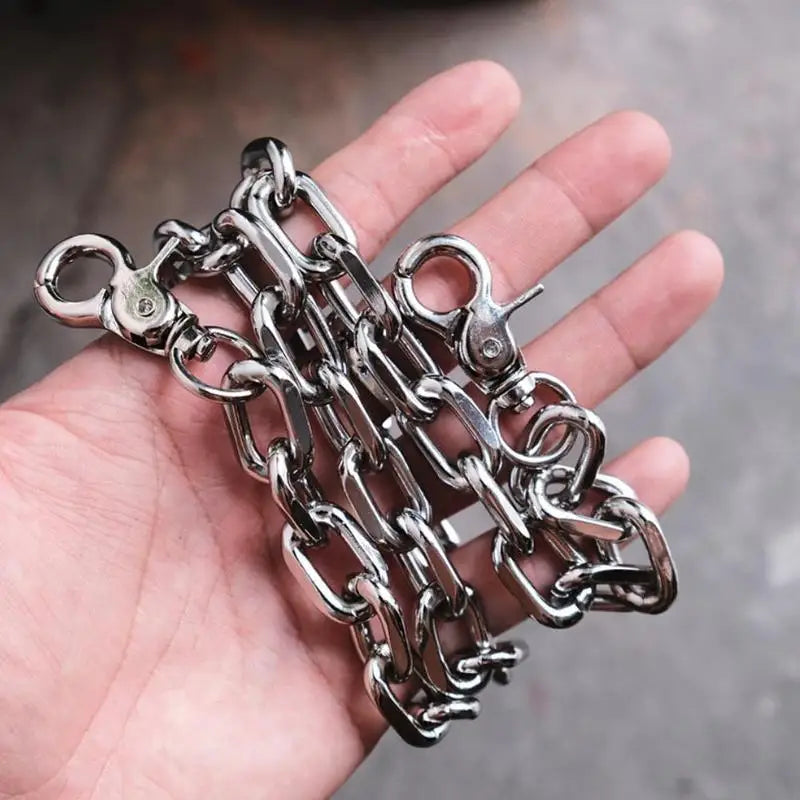 Moda punk hip-hop corrente para calças cintura corrente acessórios calças corrente mulheres homens metal calça corrente em jeans gadgets para homem