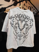 American street hip-hop retro listrado moda solta camiseta masculina verão novo harajuku y2k casual punk de manga curta feminino