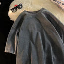 Camiseta vintage masculina de grandes dimensões, camiseta de manga curta para homens, camiseta de algodão rosa, camiseta grande y2k