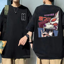 Anime japonês dos desenhos animados kon camisa masculina correndo esportes solto oversized camiseta de manga curta algodão verão masculino topo t camisa