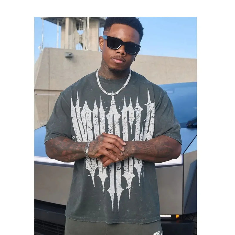 Ya camisetas masculinas verão novos esportes lazer algodão em torno do pescoço moda solta e confortável roupas ginásio correndo camisas homem