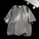 2024 verão americano ins nova camiseta masculina solta casual em torno do pescoço streetwear y2k design personalizado estilo casual topos