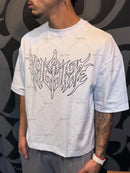 American street hip-hop retro listrado moda solta camiseta masculina verão novo harajuku y2k casual punk de manga curta feminino