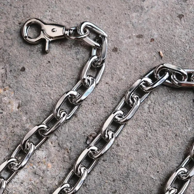 Moda punk hip-hop corrente para calças cintura corrente acessórios calças corrente mulheres homens metal calça corrente em jeans gadgets para homem