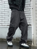 Y2k novos jeans baggy masculino hip hop harajuku calças de perna larga calças jeans masculinas streetwear coreano calças de carga oversize