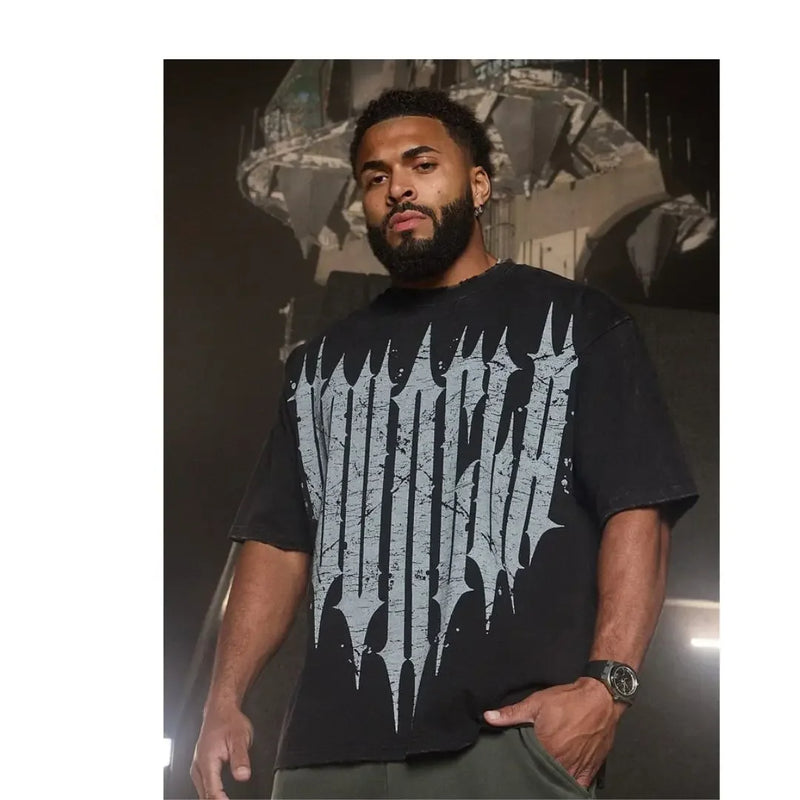 Ya camisetas masculinas verão novos esportes lazer algodão em torno do pescoço moda solta e confortável roupas ginásio correndo camisas homem