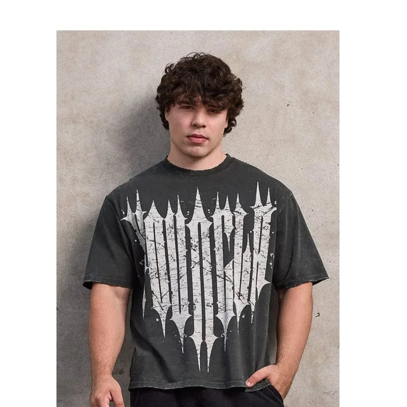 Ya camisetas masculinas verão novos esportes lazer algodão em torno do pescoço moda solta e confortável roupas ginásio correndo camisas homem