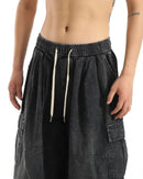 Preto baggy carga calças de brim dos homens casuais perna larga calças de jogging oversize vintage em linha reta solta calças de brim de trabalho conforto macio