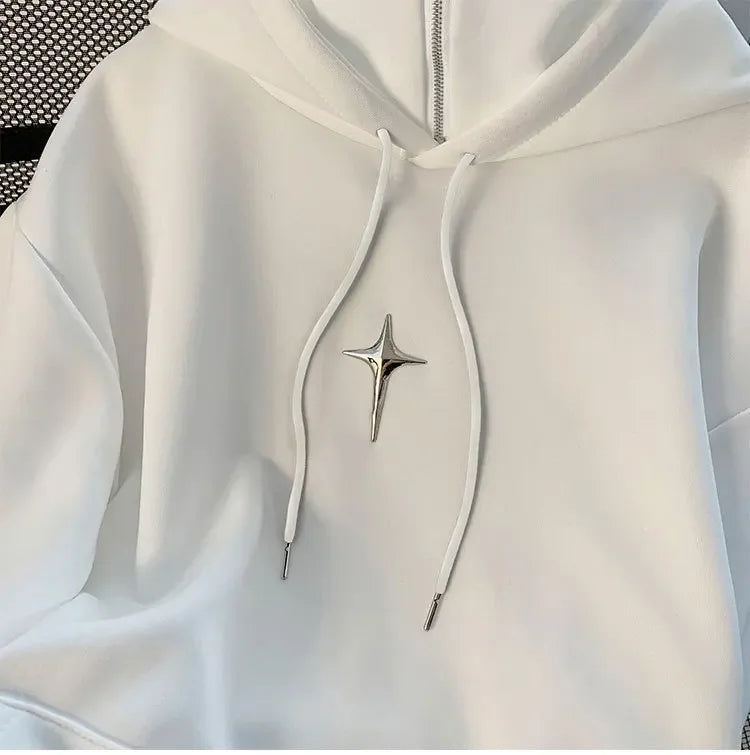 Casual gola alta moletom com capuz masculino primavera outono na moda desportivo estilo retro japonês jovem jaqueta aérea