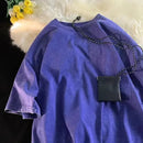 Camiseta vintage masculina de grandes dimensões, camiseta de manga curta para homens, camiseta de algodão rosa, camiseta grande y2k