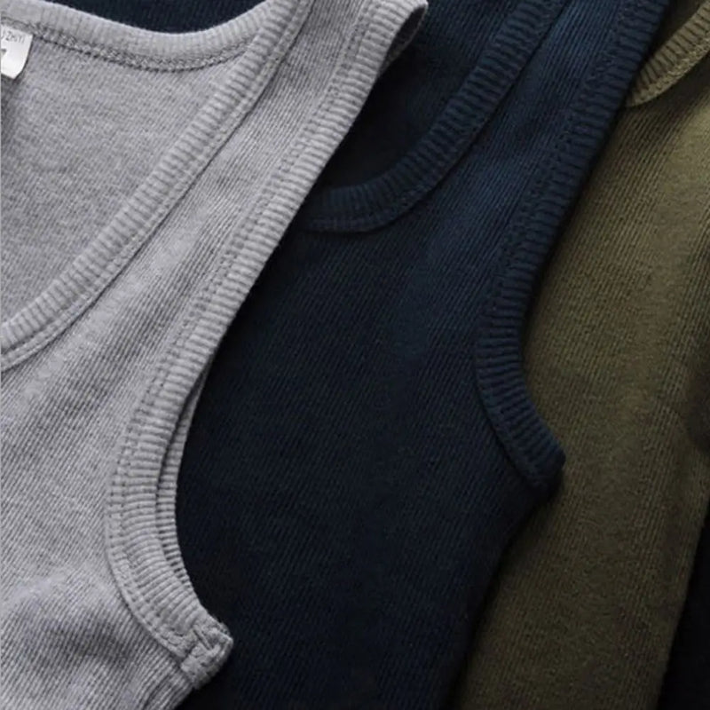 Venda quente verão roupas masculinas mulheres básicas elásticas regata de algodão puro sem mangas camiseta masculina musculação fitness